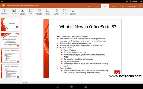 تحميل برنامج اوفيس OfficeSuite 9 Pro 10.16.27224 للأندرويد